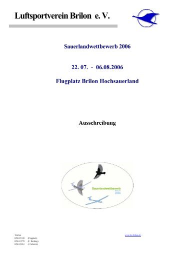 Luftsportverein Brilon e. V. - Deutscher Aero Club Landesverband ...