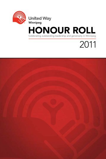 2011 HONOUR ROLL - United Way of Winnipeg