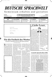 Seite 1 - Deutsche Sprachwelt