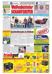 Letzte Ausgabe Sonntag - Wolfenbütteler Schaufenster