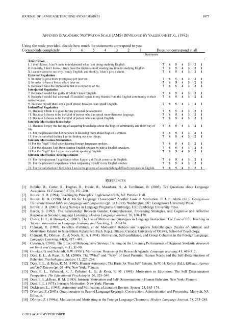 Journal of Language Teaching and Research Contents - Academy ...