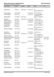 Niedersächsischer Fußballverband SR-Telefonliste - NFV Northeim ...