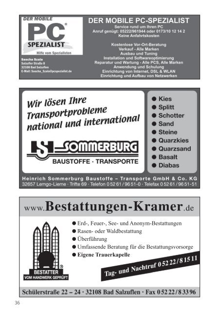 Heft 150 / 1. Quartal 2009 - Turngemeinde Schötmar von 1863 e.V.