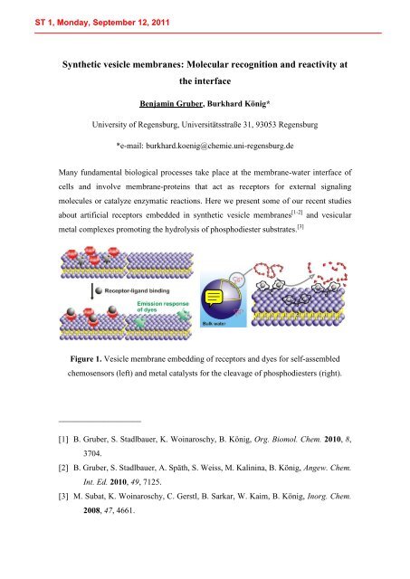 International Summer School PROGRAM - Laboratoire d'Infochimie ...