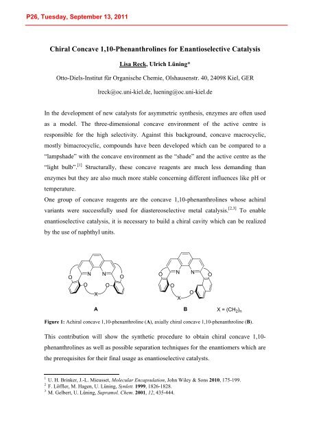 International Summer School PROGRAM - Laboratoire d'Infochimie ...