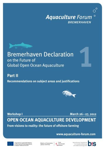 Bremerhaven Declaration Part II - Aquaculture Forum Bremerhaven