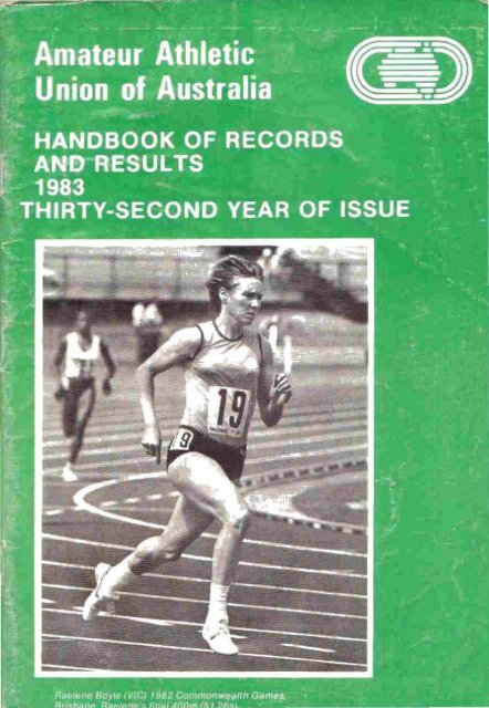 Athletics Australia Almanac - 1983