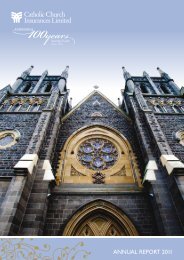 Catholic Church Insurances Limited Annual Report 2011