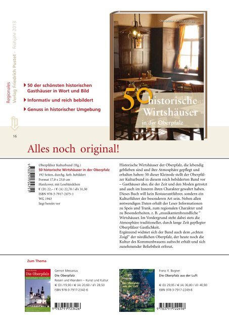 Verlagsvorschau Frühjahr 2013 - Pustet Verlag