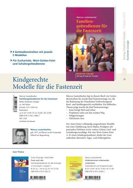 Verlagsvorschau Frühjahr 2013 - Pustet Verlag