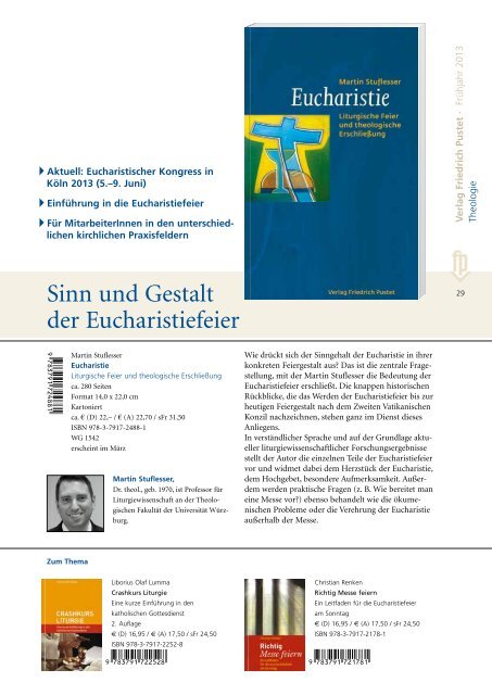 Verlagsvorschau Frühjahr 2013 - Pustet Verlag
