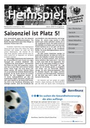 Stadionheft als PDF - SV Erlenbach 1919 eV