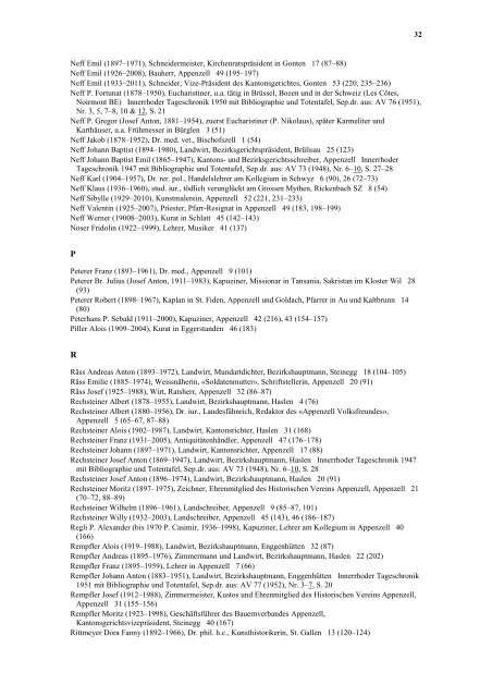 Artikelverzeichnis über die Jahrgänge 1 (1953) bis 53 - Historischer ...