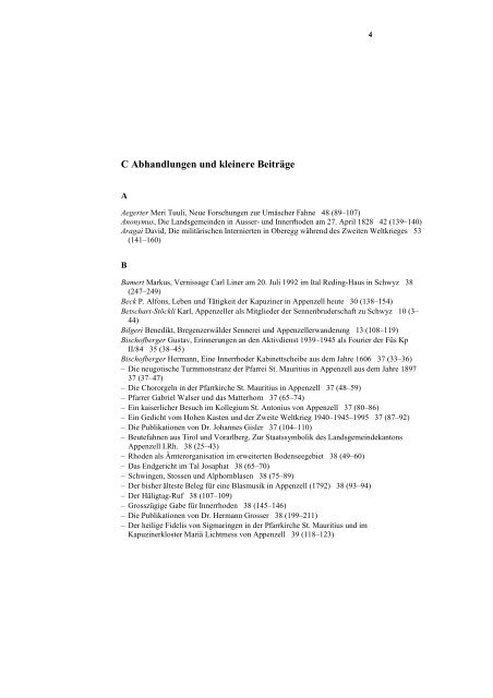 Artikelverzeichnis über die Jahrgänge 1 (1953) bis 53 - Historischer ...
