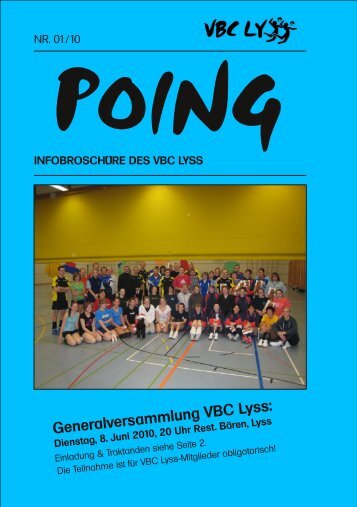 Generalversammlung VBC Lyss: