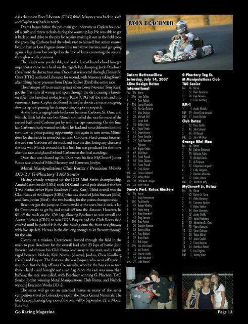 August - Go Racing Magazine