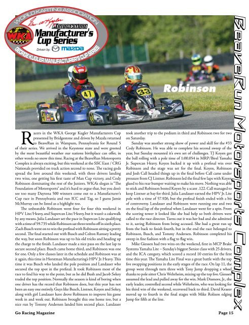 August - Go Racing Magazine