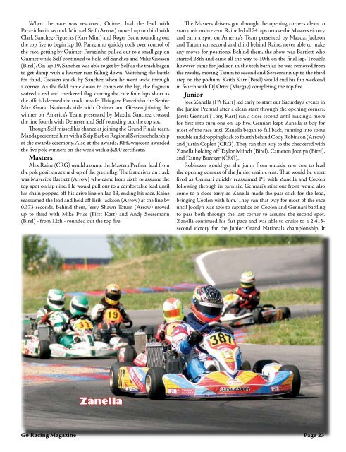 August - Go Racing Magazine