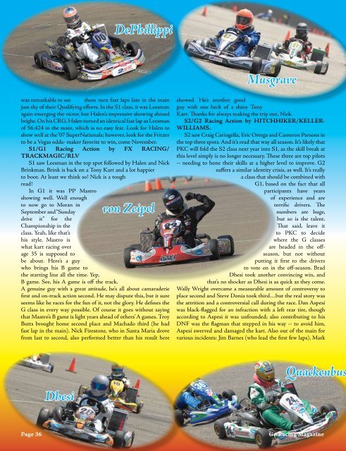 August - Go Racing Magazine