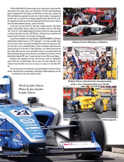 August - Go Racing Magazine