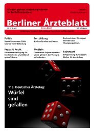 Medizin - Berliner Ärzteblatt