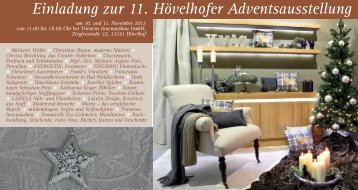 Einladung zur 11. Hövelhofer Adventsausstellung - Innenausbau ...