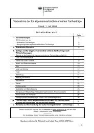 Verzeichnis der für allgemeinverbindlich erklärten Tarifverträge - Zoom