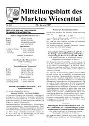 Januar - Markt Wiesenttal