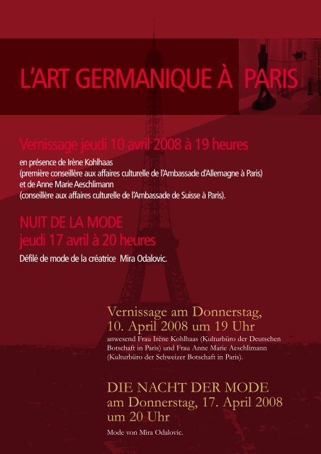 Erste deutschsprachige Kunstmesse in Paris - Robert Süess