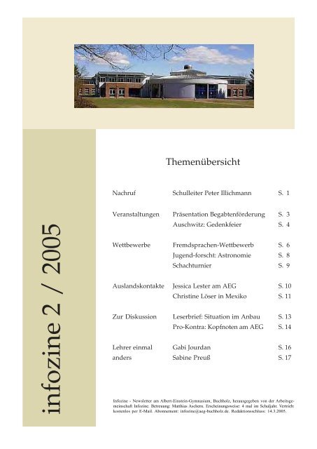 infozine 2 / 2005 - Albert Einstein Gymnasium