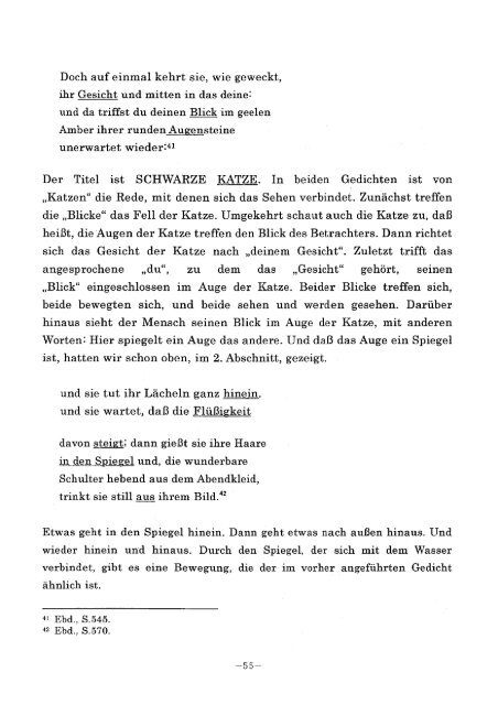 Sehen im Wörterverbindungsraum bei Rainer Maria Rilke Eine ...