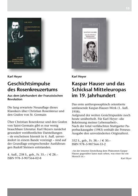 Rudolf Steiners - Perseus Verlag
