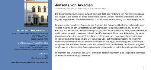 Flyer: Kleine Landpartie zur Kunst - Neue Osnabrücker Zeitung