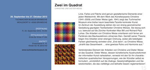 Flyer: Kleine Landpartie zur Kunst - Neue Osnabrücker Zeitung