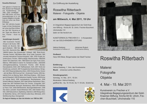 Roswitha Ritterbach - Der Kunstverein zu Frechen e.V