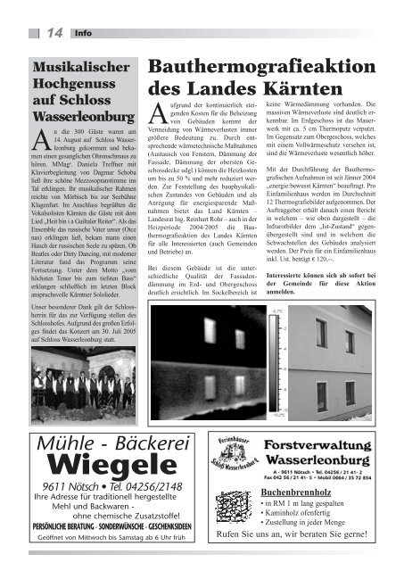 Mitteilungsblatt - Marktgemeinde Nötsch