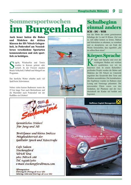 Mitteilungsblatt - Marktgemeinde Nötsch