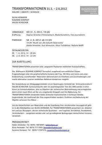 Pressetext - derKUNSTRAUM angelika stumvoll