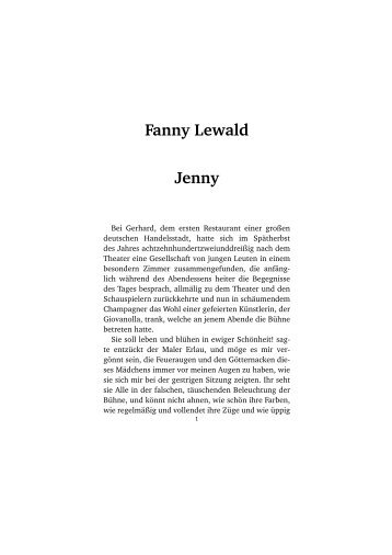 Fanny Lewald Jenny