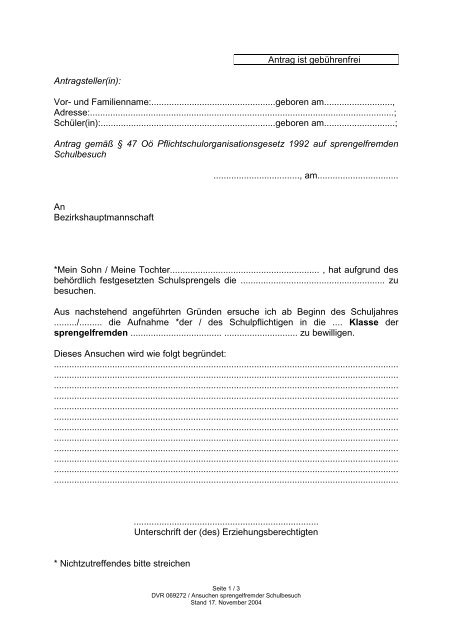 Einzelumschulungsantrag ... - Gemeinde Steinbach an der Steyr