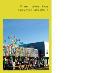 Festschrift zur Eröffnung des Neubaus - Montessori Gemeinschaft ...