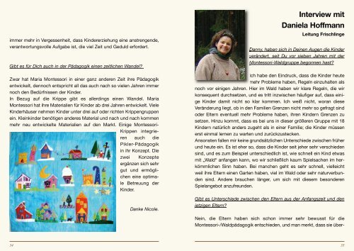 Festschrift zur Eröffnung des Neubaus - Montessori Gemeinschaft ...