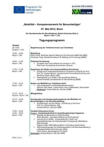 Programm - NA-BIBB