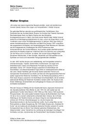 Walter Gropius - Bauhaus Online
