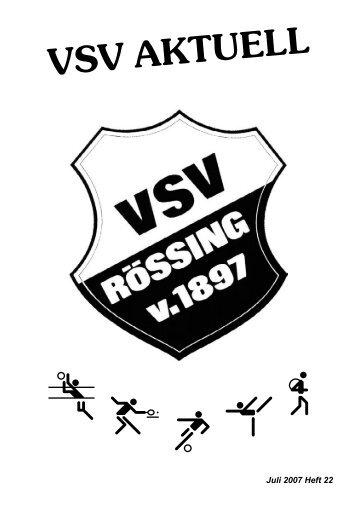 VSV Aktuell Nr 22 - Sommer 2007 - VSV Rössing