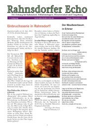 Ausgabe 12/04 - August / September 2012 - Bürger für Rahnsdorf