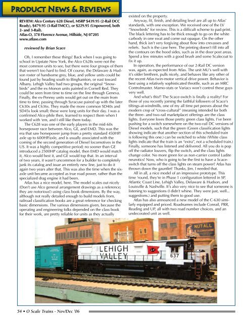 O Scale Trains Magazine Online