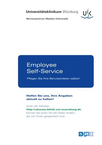 Employee Self-Service - Rechenzentrum - Universität Würzburg
