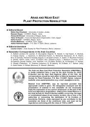 arab and near east plant protection newsletter - Arab Society for ...