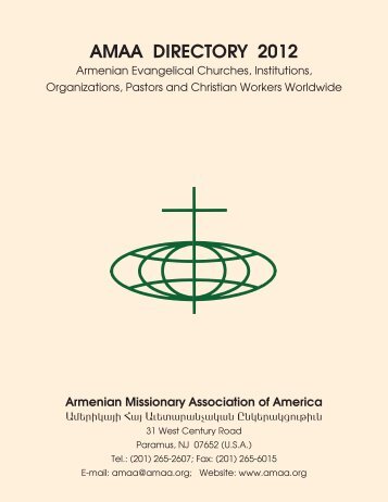 amaa directory 2012 - Armenian Missionary Association of America